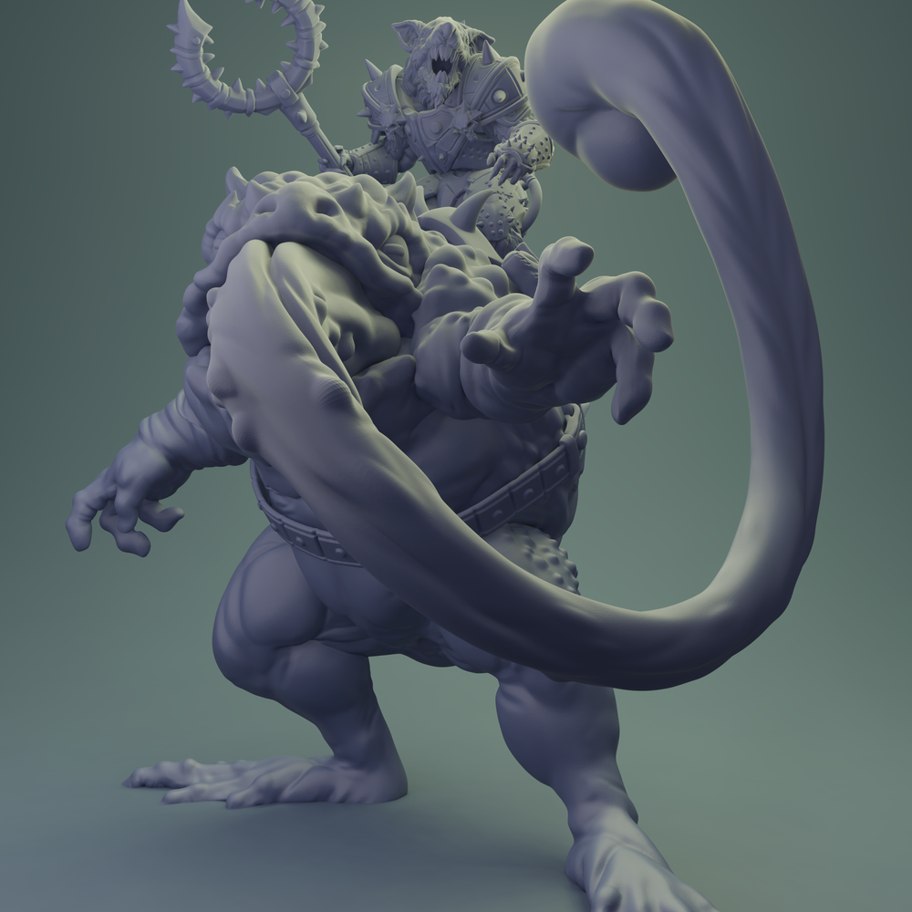 3D Printed Nafarrate Rats Army Rat Riding Frog Set 28mm 32mm D&D (Online Only)