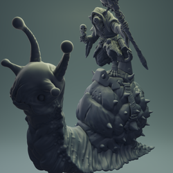 3D Printed Nafarrate Rats Army Rat Riding Snail Set 28mm 32mm D&D (Online Only)