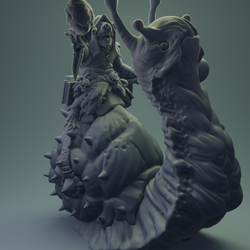 3D Printed Nafarrate Rats Army Rat Riding Snail Set 28mm 32mm D&D (Online Only)