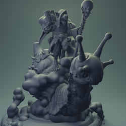 3D Printed Nafarrate Rats Army Rat Riding Snail Set 28mm 32mm D&D (Online Only)