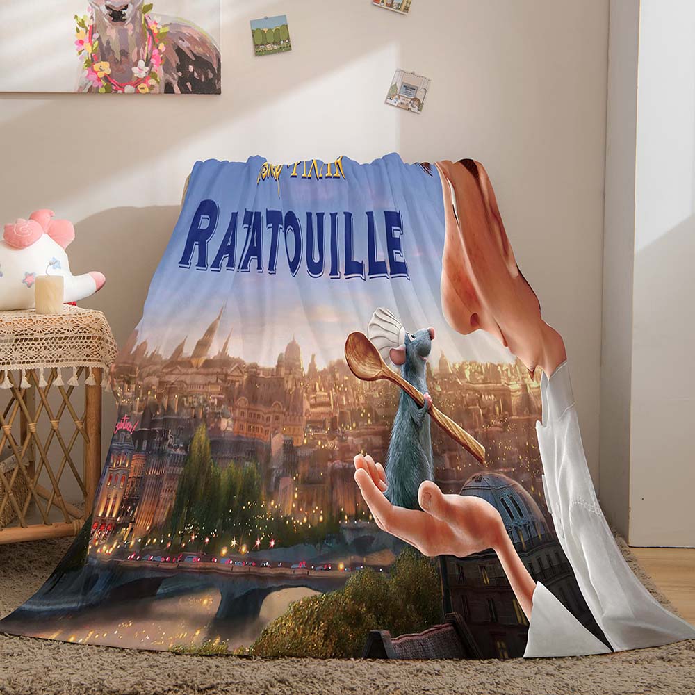 Ratatouille Blanket Flannel Throw Room Decoration (Online Order Only)