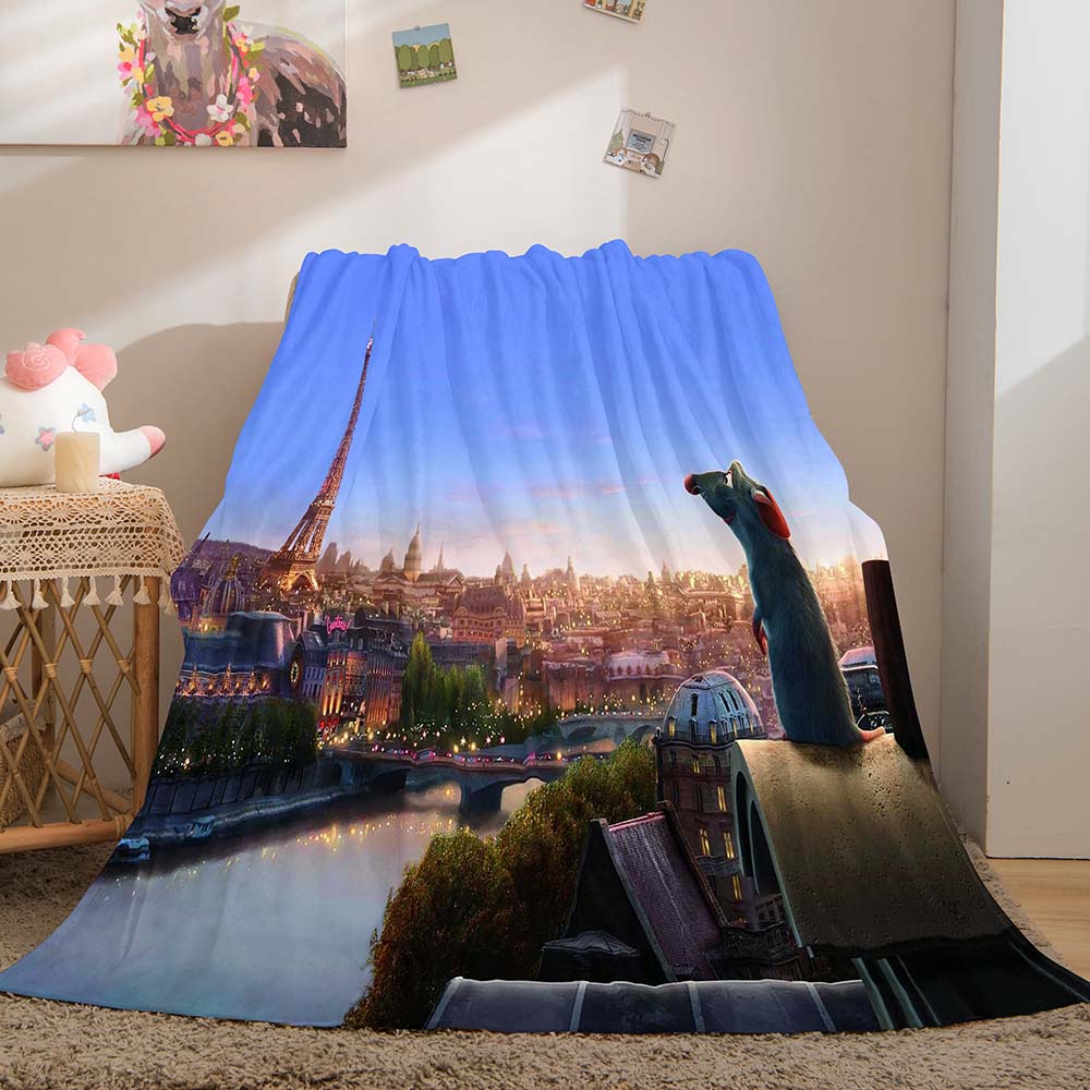 Ratatouille Blanket Flannel Throw Room Decoration (Online Order Only)