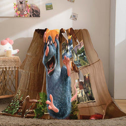 Ratatouille Blanket Flannel Throw Room Decoration (Online Order Only)
