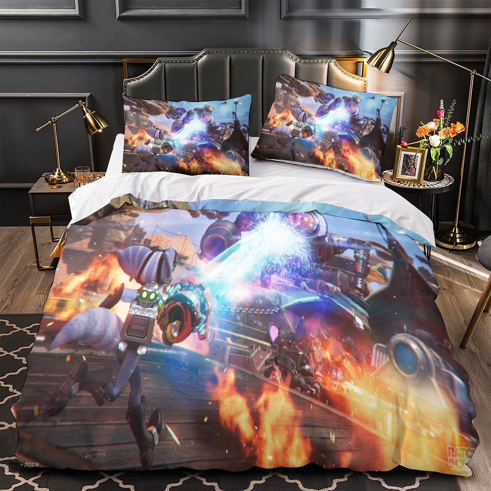 Ratchet Clank Rift Apart Bedding Set Quilt Cover Without Filler (Online Order Only)