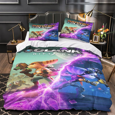 Ratchet Clank Rift Apart Bedding Set Quilt Cover Without Filler (Online Order Only)
