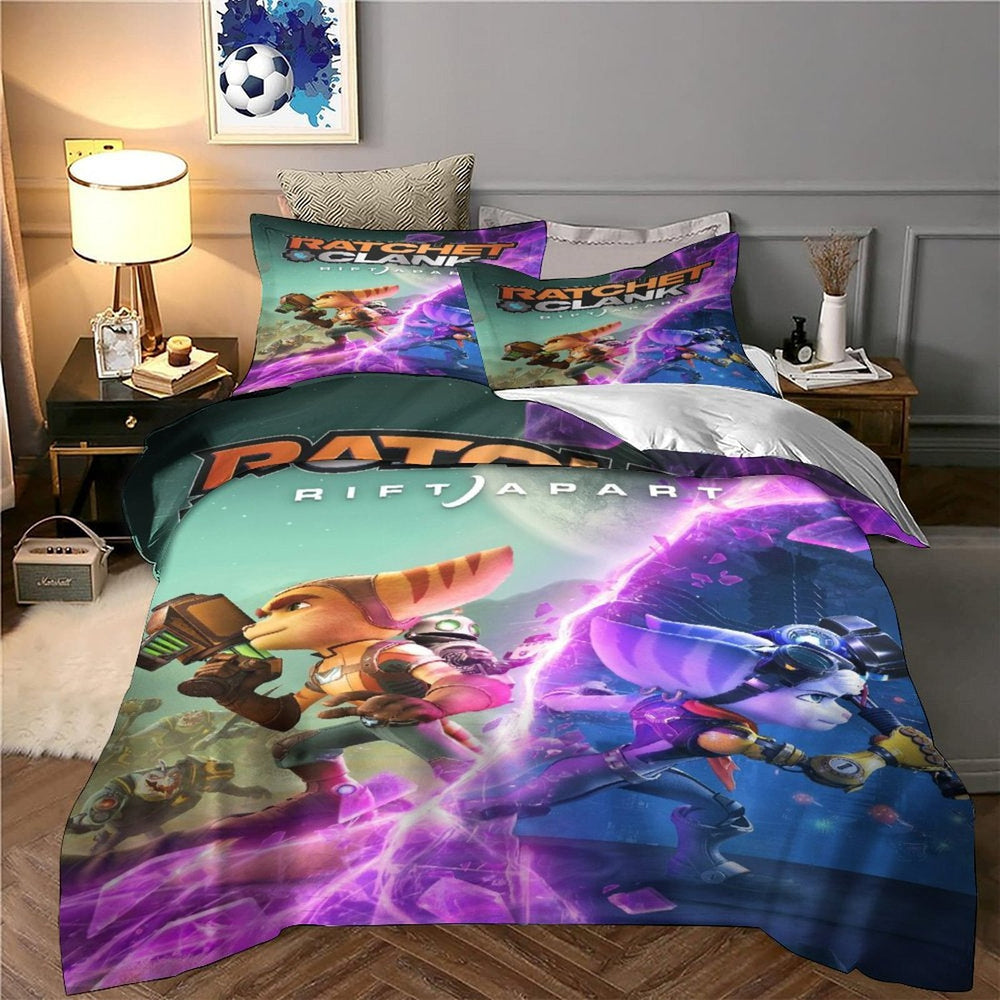 Ratchet Clank Rift Apart Bedding Set Quilt Cover Without Filler (Online Order Only)
