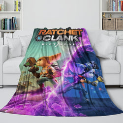 Ratchet Clank Rift Apart Blanket Flannel Throw Room Decoration (Online Order Only)