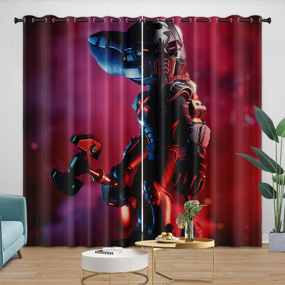 Ratchet Clank Rift Apart Curtains Blackout Window Drapes Room Decoration (Online Order Only)