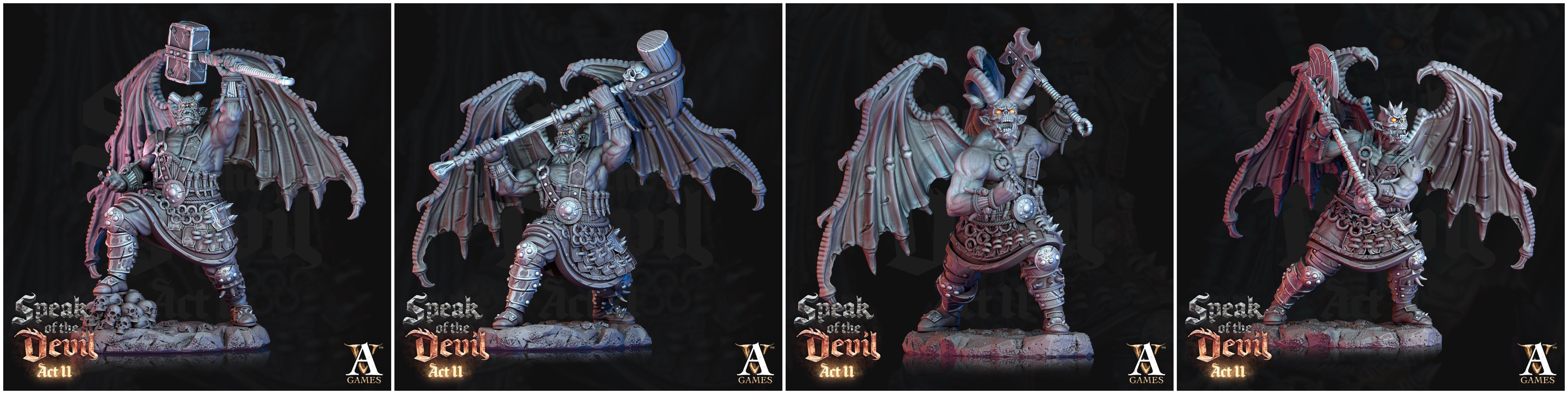 3D Printed Archvillain Games Rathenites Speak of the Devil Act II 28 32mm D&D (Online Only)
