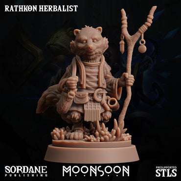 3D Printed Sordane Publishing Rathkon Herbalist 28 32mm D&D (Online Only)