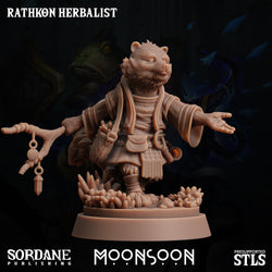 3D Printed Sordane Publishing Rathkon Herbalist 28 32mm D&D (Online Only)
