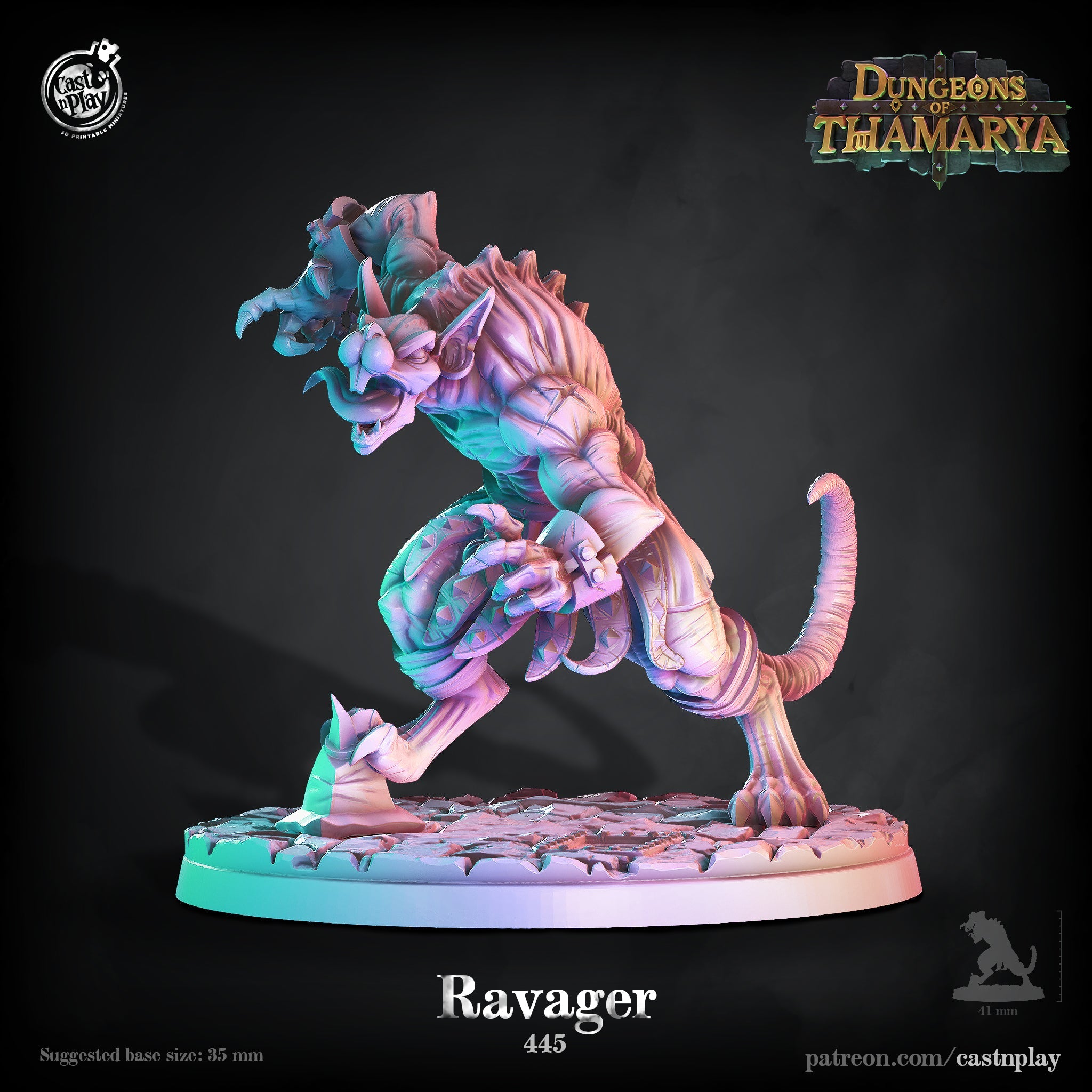 3D Printed Cast n Play Ravager Dungeons of Thamarya Set 28mm 32mm D&D (Online Only)