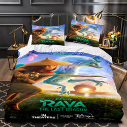 Raya and The Last Dragon Bedding Cosplay Quilt Duvet Covers Decoration Bed (Online Order Only)