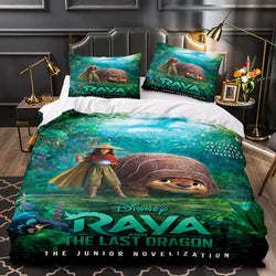 Raya and The Last Dragon Bedding Cosplay Quilt Duvet Covers Decoration Bed (Online Order Only)