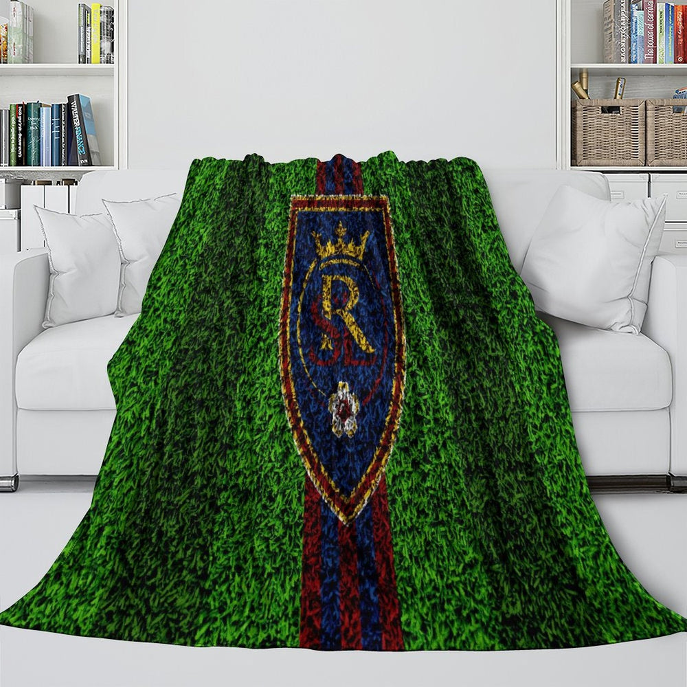 Real Salt Lake Blanket Flannel Fleece Throw Room Decoration (Online Order Only)