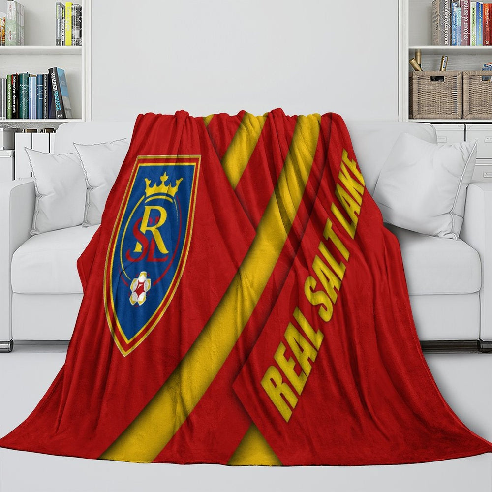 Real Salt Lake Blanket Flannel Fleece Throw Room Decoration (Online Order Only)
