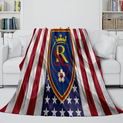 Real Salt Lake Blanket Flannel Fleece Throw Room Decoration (Online Order Only)