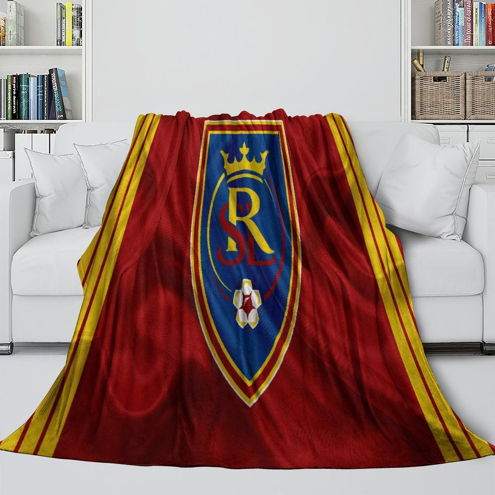 Real Salt Lake Blanket Flannel Fleece Throw Room Decoration (Online Order Only)