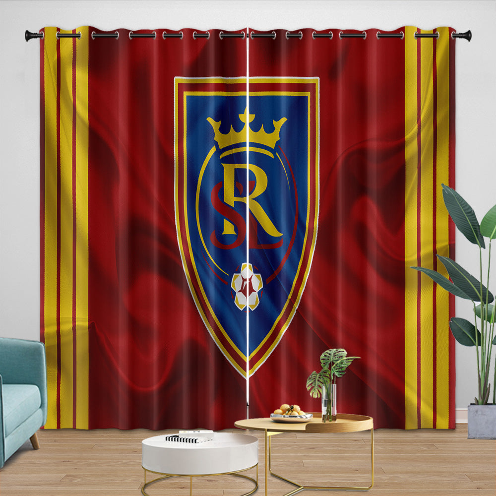 Real Salt Lake Curtains Blackout Window Drapes Room Decoration (Online Order Only)