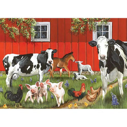 Red Bard Farm 35 Piece Tray Jigsaw Puzzle Cobble Hill (ONLINE ORDER ONLY)