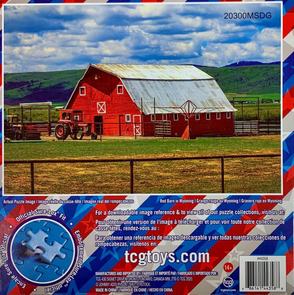 Red Barn Wyoming Coast to Coast 500 Piece Jigsaw Puzzle Sure Lox (ONLINE ORDER ONLY)