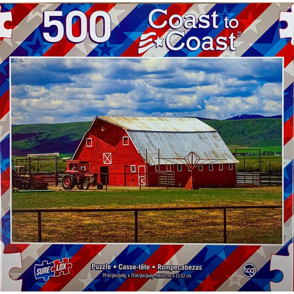 Red Barn Wyoming Coast to Coast 500 Piece Jigsaw Puzzle Sure Lox (ONLINE ORDER ONLY)