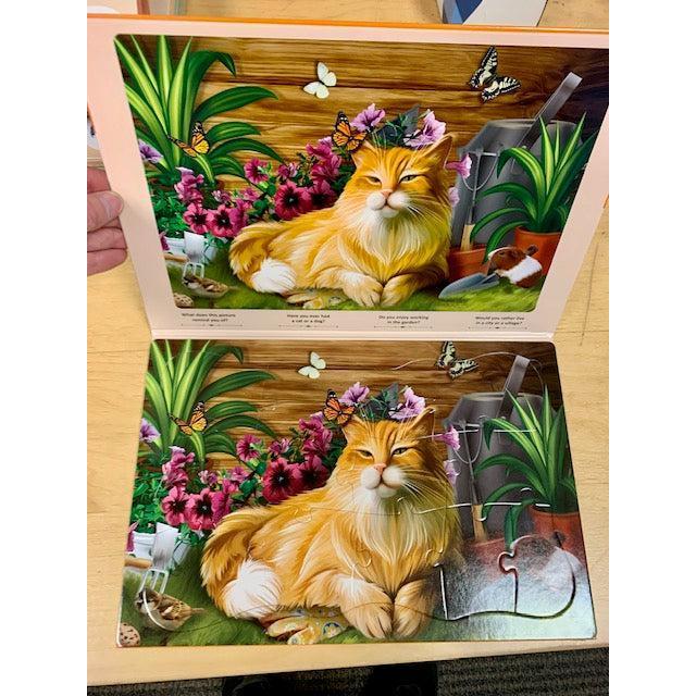 Red Cat in the Garden 13 Piece Tray Jigsaw Puzzle Quokka (ONLINE ORDER ONLY)