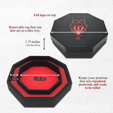 Red Fenrir Tray of Holding™ Dice Tray by Norse Foundry (ONLINE ORDER ONLY)