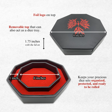 Red Phoenix - Tray of Holding™ Dice Tray by Norse Foundry (ONLINE ORDER ONLY)