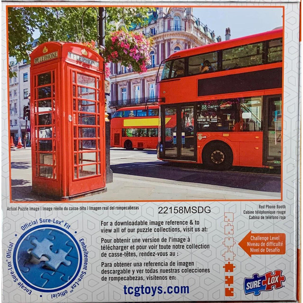 Red Phone Booth Bucket List 300 Piece Jigsaw Puzzle Sure Lox (ONLINE ORDER ONLY)