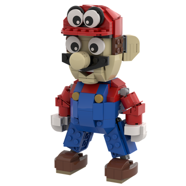 Red Power Plumber MOC made using LEGO parts