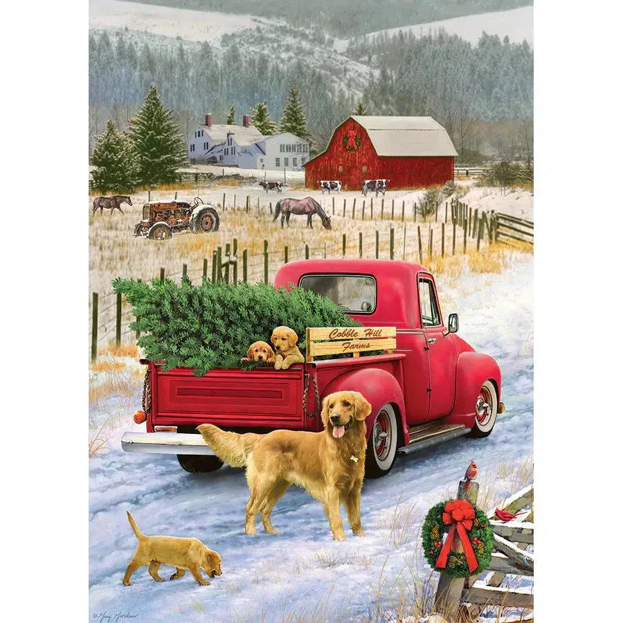 Red Truck Farm 35 Piece Tray Jigsaw Puzzle Cobble Hill (ONLINE ORDER ONLY)