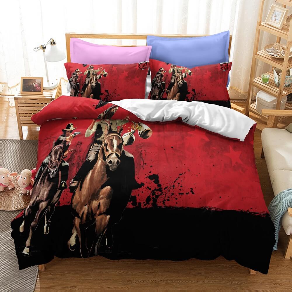 Red Dead Redemption Bedding Set Quilt Covers Without Filler (Online Order Only)