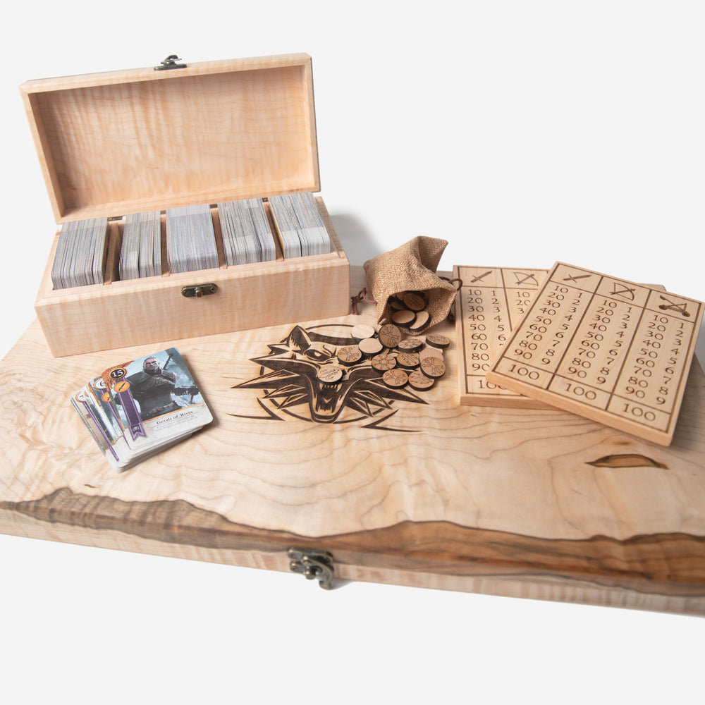Gwent Board BUNDLE - Witcher Card Game - Genuine Hardwoods (ONLINE ORDER ONLY)