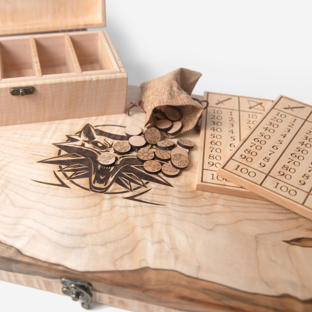 Gwent Board BUNDLE - Witcher Card Game - Genuine Hardwoods (ONLINE ORDER ONLY)