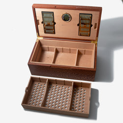 Cigar Humidor - Lacewood with Spanish Cedar Lining - 80 Capacity (ONLINE ORDER ONLY)