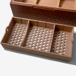 Cigar Humidor - Lacewood with Spanish Cedar Lining - 80 Capacity (ONLINE ORDER ONLY)