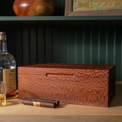 Cigar Humidor - Lacewood with Spanish Cedar Lining - 80 Capacity (ONLINE ORDER ONLY)