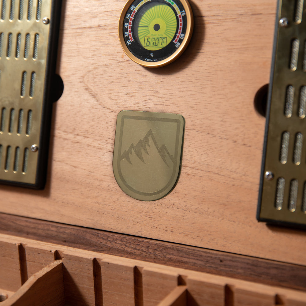 Cigar Humidor - Wenge with Spanish Cedar Lining - 80 Capacity (ONLINE ORDER ONLY)
