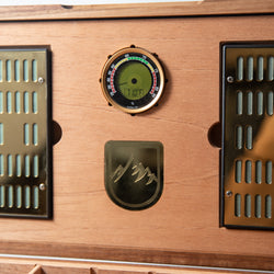 Cigar Humidor - Zebrawood with Spanish Cedar Lining - 80 Capacity (ONLINE ORDER ONLY)