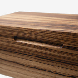 Cigar Humidor - Zebrawood with Spanish Cedar Lining - 80 Capacity (ONLINE ORDER ONLY)