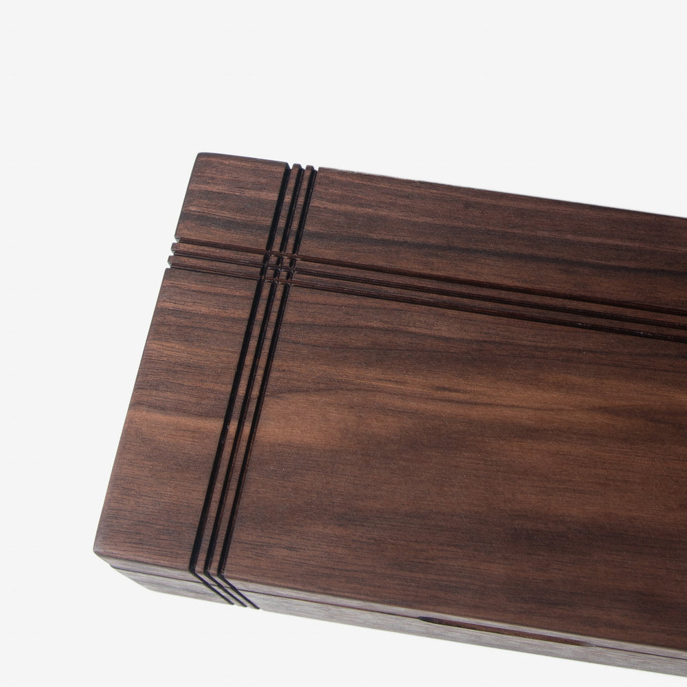 Tea Chest - Black Walnut - 8 Compartments (ONLINE ORDER ONLY)