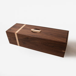 Tea Box - Black Walnut and Maple - 5 Compartments (ONLINE ORDER ONLY)