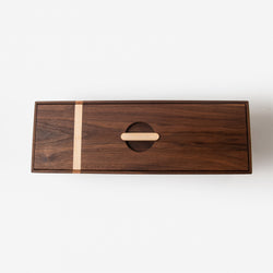 Tea Box - Black Walnut and Maple - 5 Compartments (ONLINE ORDER ONLY)