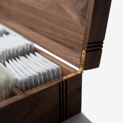 Tea Chest - Black Walnut - 12 Compartments (ONLINE ORDER ONLY)