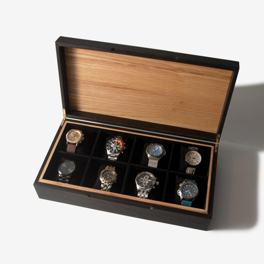 Watch Box - Black Ash and White Ash (ONLINE ORDER ONLY)
