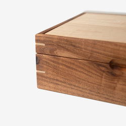 Watch Box - Desert Mesquite and Curly Maple - 8 Watch Compartments (ONLINE ORDER ONLY)