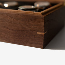 Watch Box - Black Walnut and Oak - 8 Compartments (ONLINE ORDER ONLY)