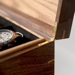 Watch Box - Black Walnut and Oak - 8 Compartments (ONLINE ORDER ONLY)
