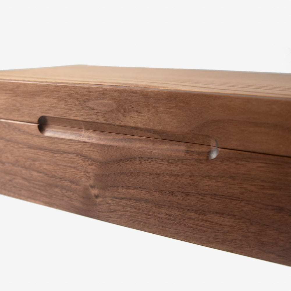 Watch Box - Black Walnut and Oak - 8 Compartments (ONLINE ORDER ONLY)